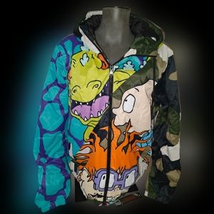 Retro 90s Nickelodeon Cartoon Jacket! Puffer Medium Rugrats